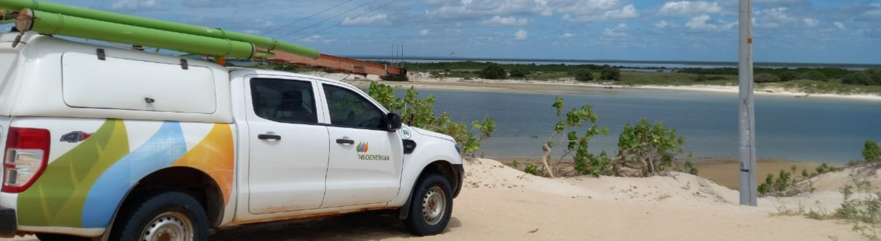 Galinhos ganha nova rede elétrica mais resistente à ação da maresia